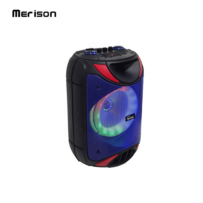 Black 8 inches Bocinas Karaoke Bluetooth Wireless MP3 Subwoofer Portable Trolley Speaker For Party Fun