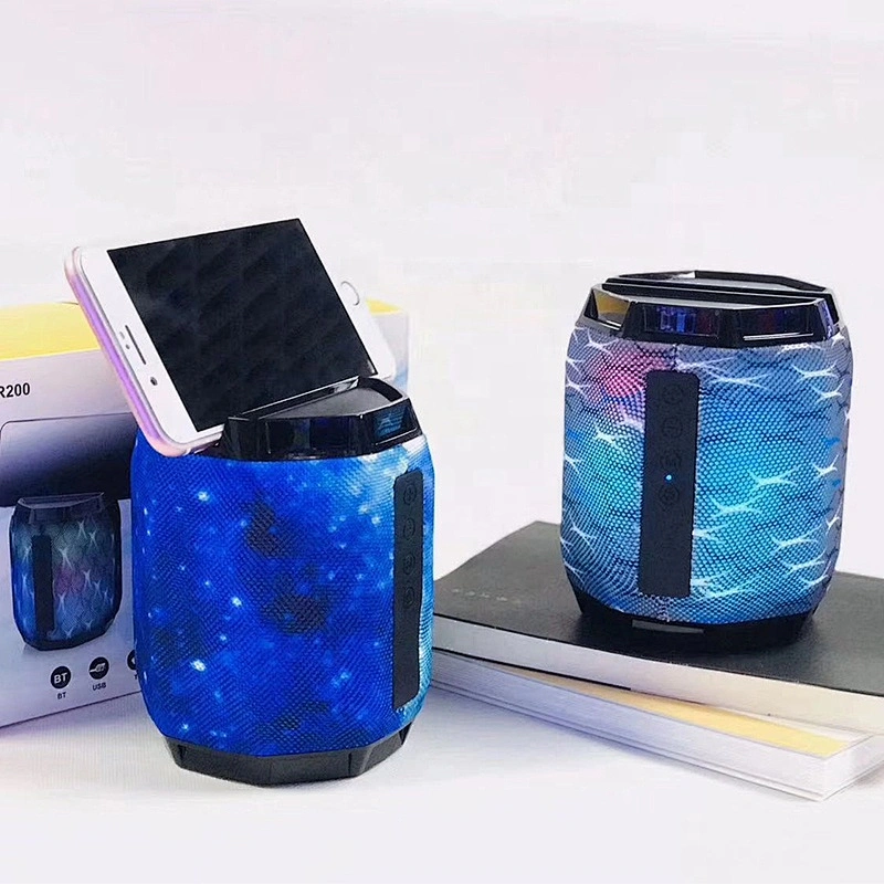 hot oem cheap bluetooth boosted directional mini speaker lamp with LED colorful lights