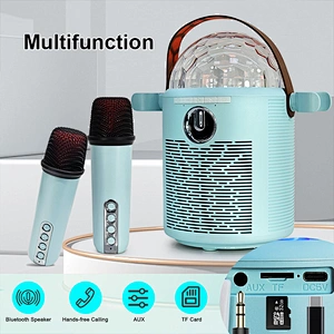 New Tws Creative Wireless Speaker Led Colorful Lights Atmosphere Star Christmas Gift Bluetooth Speaker