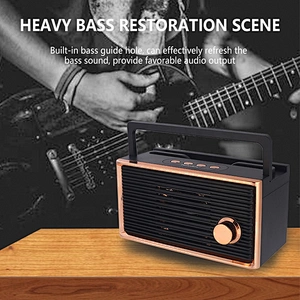 New arrivals plastic mini TWS retro fm radio wireless bluetooth speaker