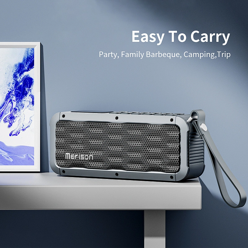 Portable Outdoor Speaker Subwoofer Waterproof Bass Mini Magnetic Bluetooth Speaker With Internal Memory Card