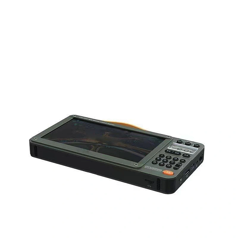 Portable FM/MW/SW Radio Big 7-inch LED Display Radio Wireless Bluetooth Speaker Dual TF Card Slot MP4 Music Player Video E-books