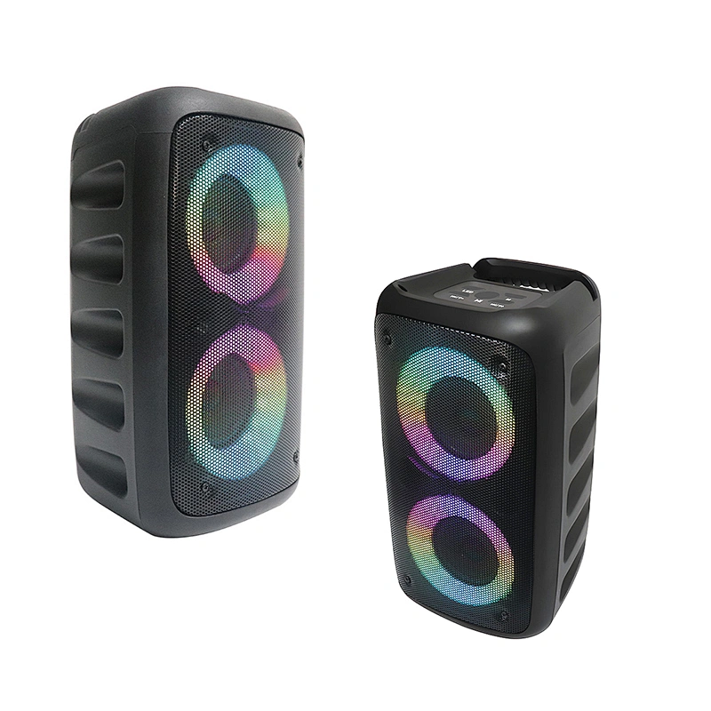 OEM High Power RGB LED Lighting Bluetooth Wireless Speaker Best Selling USB Home Karaoke Speaker Aux Communication for Parties