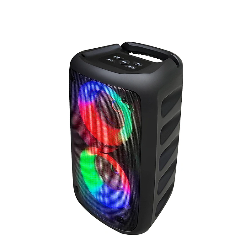 OEM High Power RGB LED Lighting Bluetooth Wireless Speaker Best Selling USB Home Karaoke Speaker Aux Communication for Parties