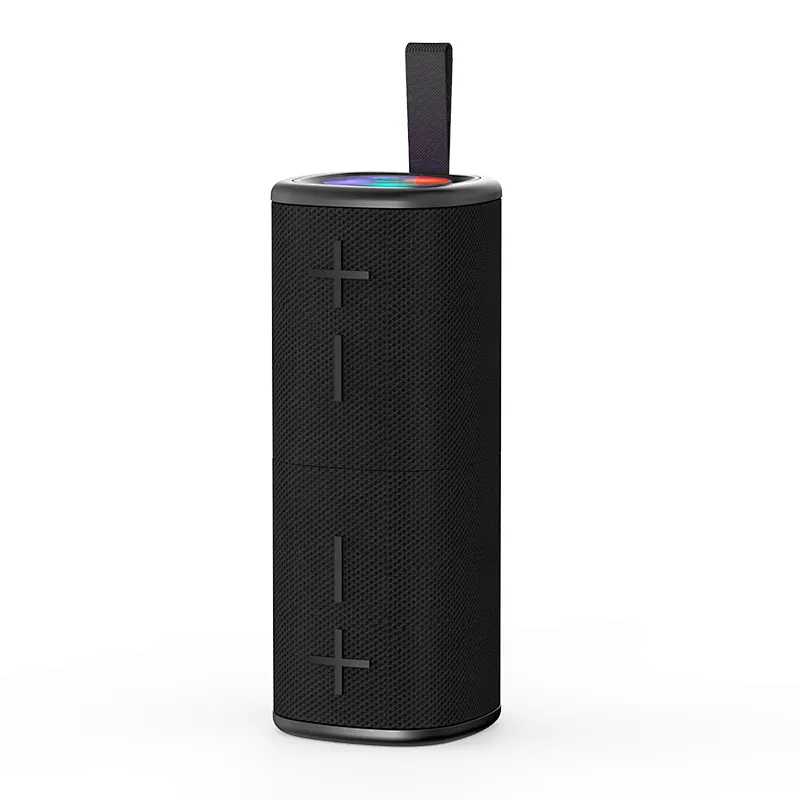 High Quality Portable Audio Player/Speaker RGB Lights Separate Bass 3D Surround Mini Size Loud Sound for Outdoor AUX Plastic