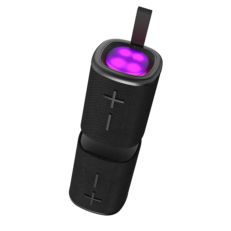 High Quality Portable Audio Player/Speaker RGB Lights Separate Bass 3D Surround Mini Size Loud Sound for Outdoor AUX Plastic