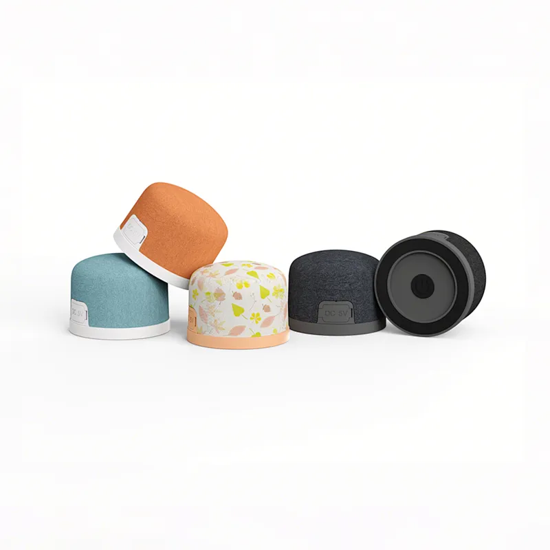 2025 Luxury Bluetooth Speaker Design Mini Portable Wireless Surround Sound Fabric Magnet Game Stereo Speakers Battery