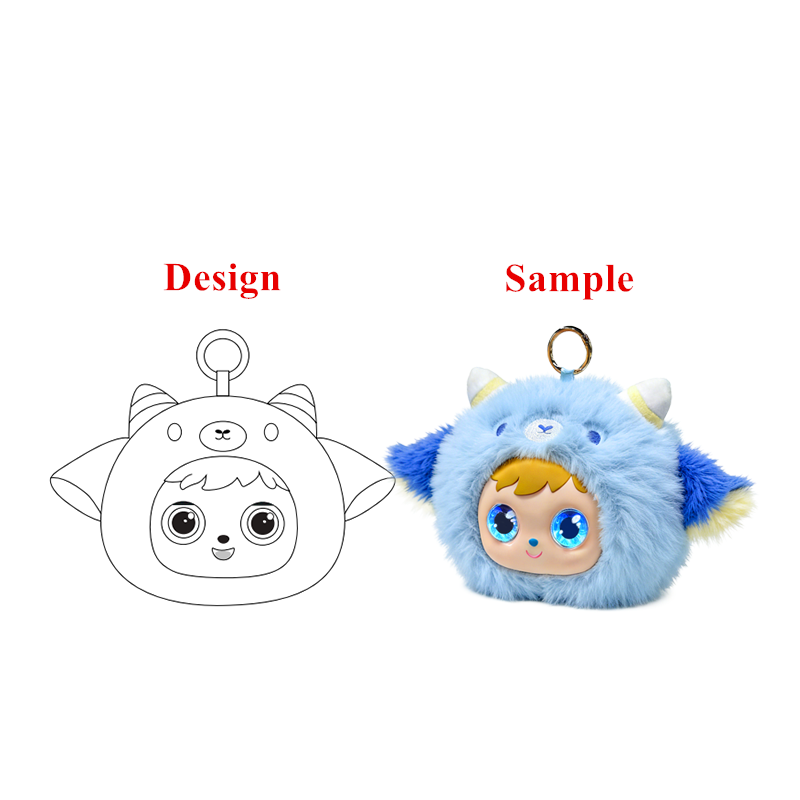 AI Smart Plush Lamb Voice Dialogue Toy Electronic Pet for WiFi Interactive Companion Robot Dual Eye Emotion Display Toy