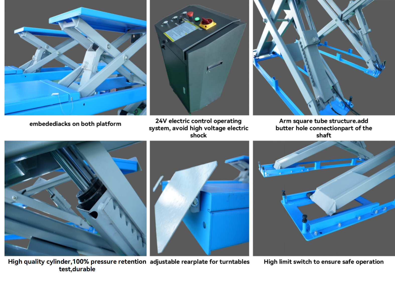 4T Scissor lift Features