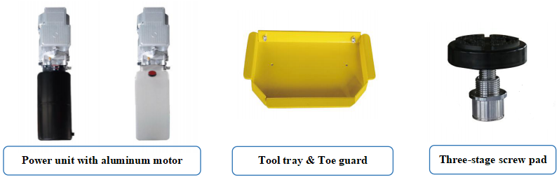 3T Scissor lift Optional Parts