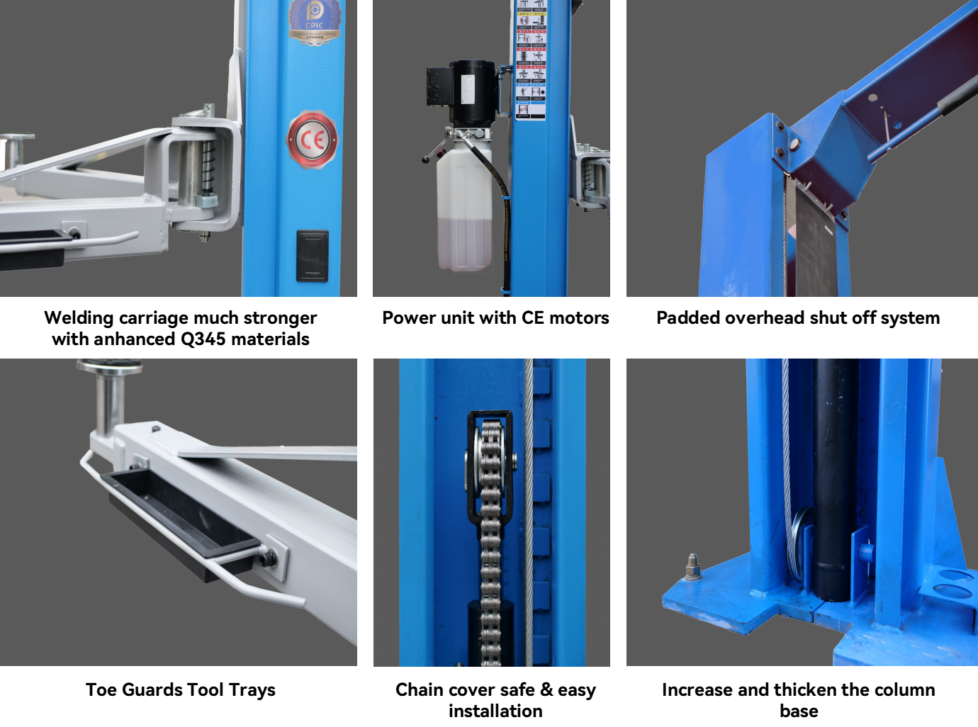 10000 lbs category Car Lift Features