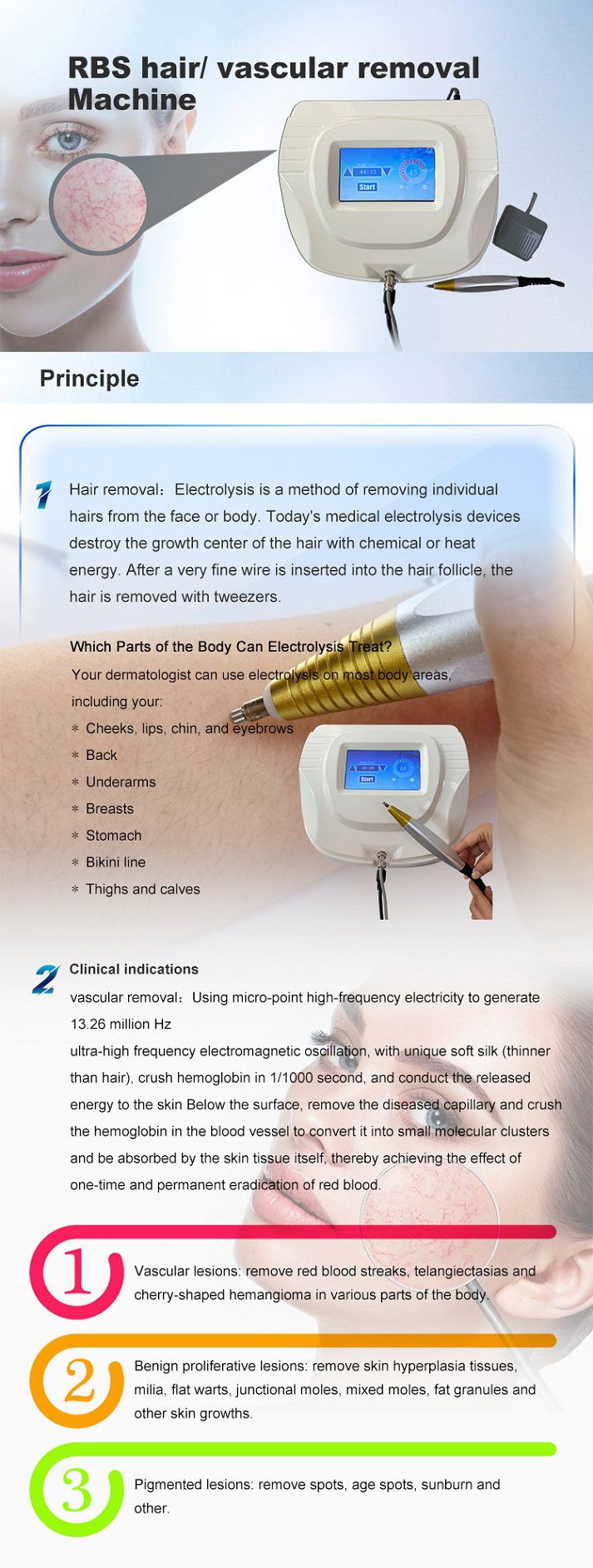 electrolysis hair removal machine