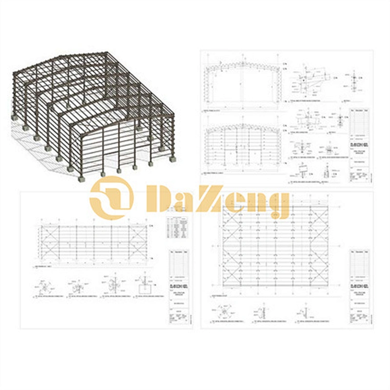 Mordern Prefab House Galvanised Main Steel Structure Pre-engineered Storage Building Logistics Prefabricated Warehouse