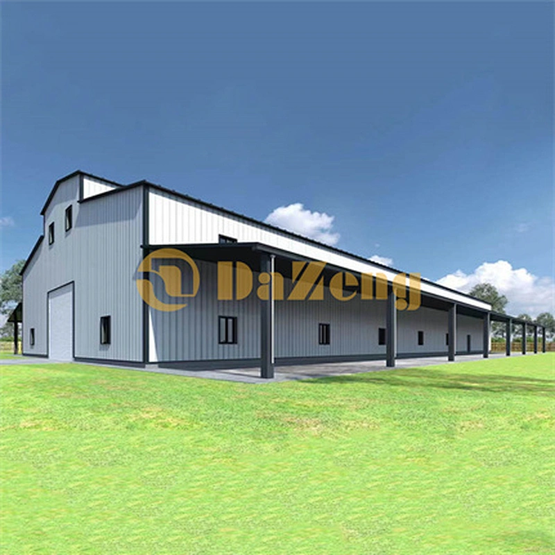 Prefab House Steel Structure Building Pole Barn Tiny Homes Storage Barndo Metal Kits Barndominium