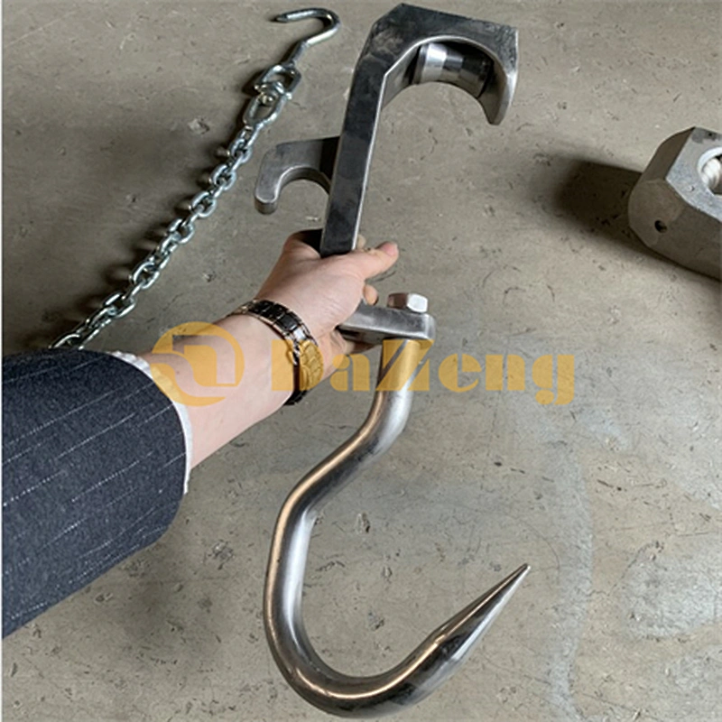 Cattle Abttattoir Equipment Carcass Slaughter Processing Lifting Work Pulley Hooks