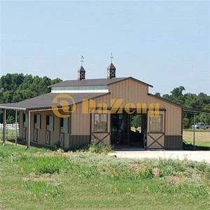 Prefab Steel House Steel Structure Frame Stable Horse Stall Barn Arena Building