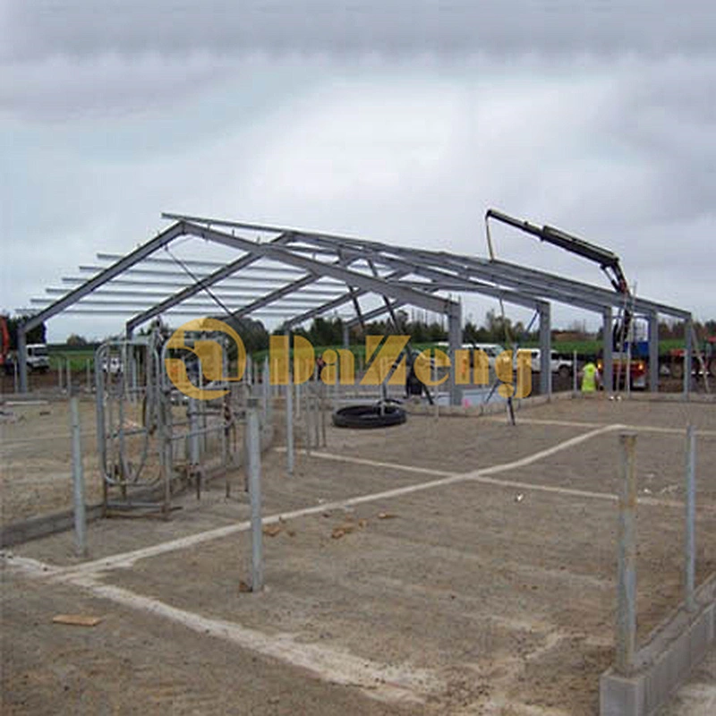 Prefabricated House Steel Structure Building Farm Metal Frame Dairy Barn Shed
