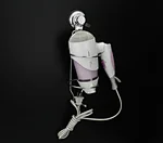 plastic hair dryer holder