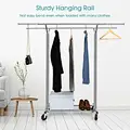 portable clothes rack with shelves