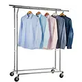 clothing store racks and shelves