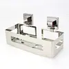 chrome suction shower caddy