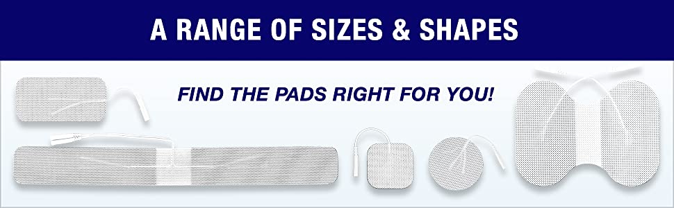 A range of sizes and shapes