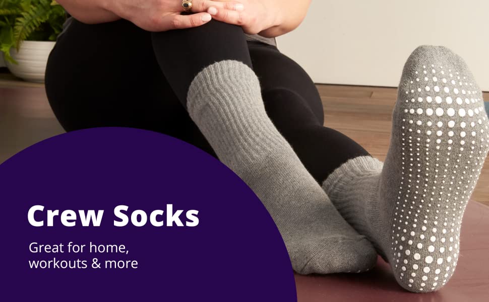 LA Active Grip Socks - Yoga Pilates Barre Ballet Non Slip Covered