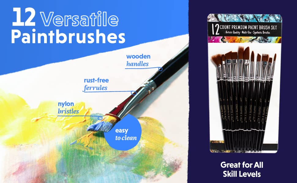 12 versatile brushes