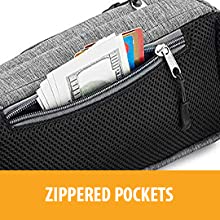 Zippered pockets