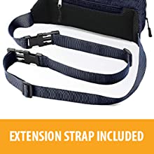 Extension strap included