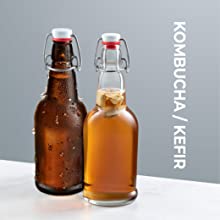 kombucha bottles