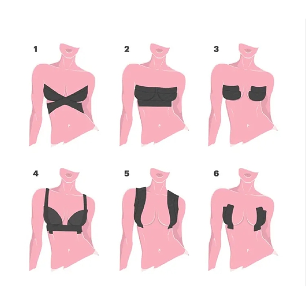 Boob Tape Roll Application