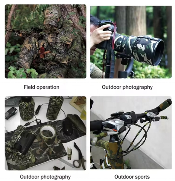 Self Adhesive Cloth Camouflage Tape Application
