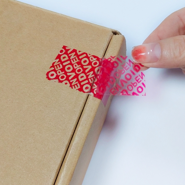 Tamper Evident Security Tape Feature