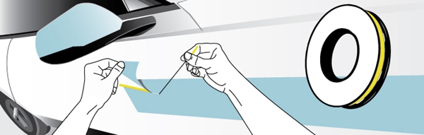 Wire Trim Edge Cutting Tape Application