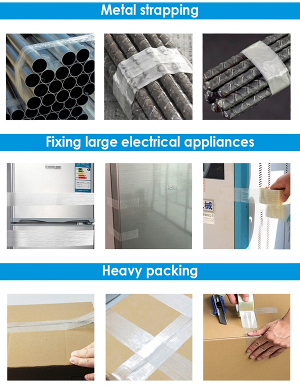 Bidirectional Filament Tape Application