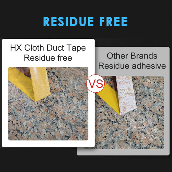 Residue Free Yellow Duct Tape
