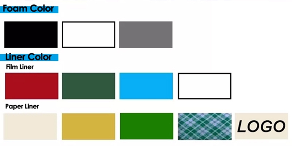 Color of Double Sided EVA Foam Tape