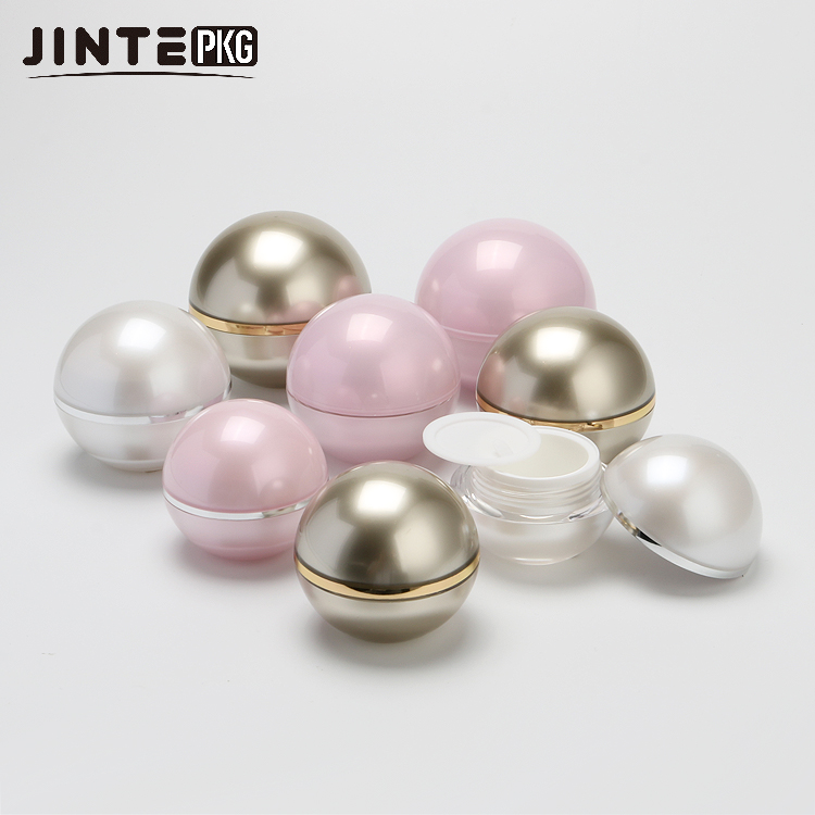 Ball shaped acrylic jar