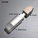 square acrylic bottle airless pump