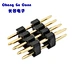 Hot Selling 2*4P 2.54mm pitch Pin Header Single Row DIP 180° Gold-Plated Connector