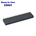 DIP 180° Female Header Socket Connector