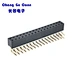 Wholesale 2*17P 2.54mm pitch Dual Row Right Angle 90° Female Header Socket Connector