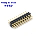 Good Quality 2*10P 2.54mm pitch Dual Row Round Hole Machined Pin Header Connector