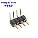 Right Angle 90° Round Hole Machined Pin Header Connector
