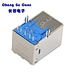 Customized USB 3.0 Type B Female Right Angled Through Hole Harpoon pin Blue rubber core