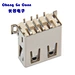 Высокое качество 2.0 Type A USB Connector 90-градусный ремешок SMT Столбец Высокотемпературное сопротивление
