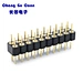 DIP 180° Round Hole Machined Pin Header Connector