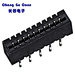 FPC 1.0mm Double sided contact 10pin DIP High temperature resistance FPC Connector
