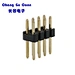 Factory Price 2*4P 2.54mm pitch DIP 180° Pin Header Dual Row Gold-Plated Connector